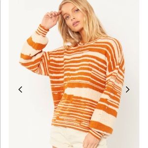 Amuse knit stripped sweater